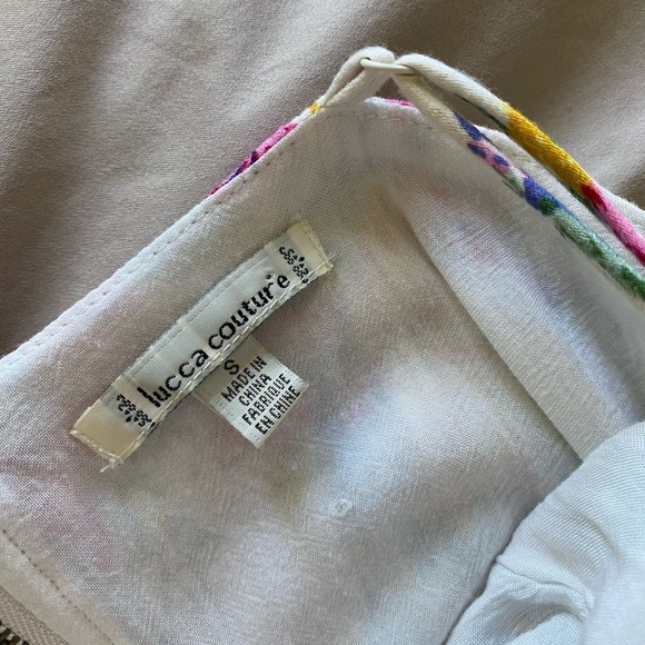 Lucca Couture Casual Summer Dress with a Bright Floral Design Size S - Picture 7 of 9